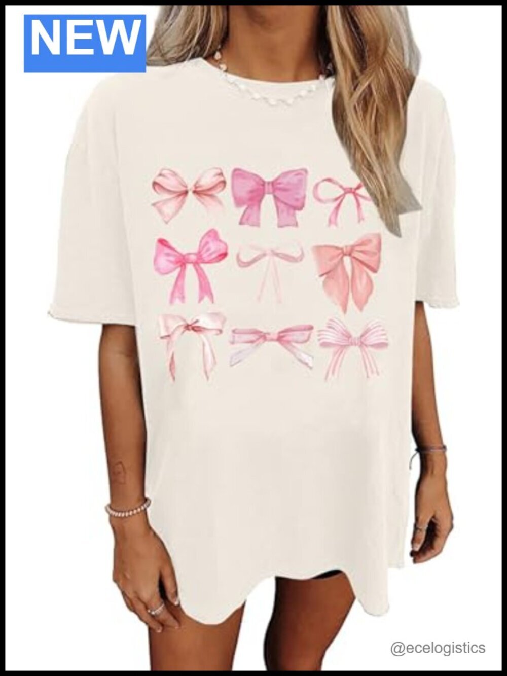 Oversized Graphic Tee Flower T-Shirt Summer Casual Short Sleeve Beach Top